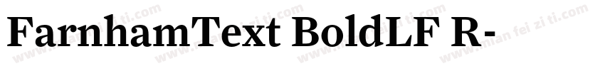 FarnhamText BoldLF R字体转换